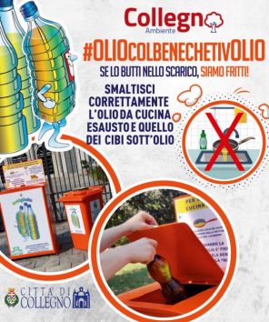 RACCOLTA DI OLIO ESAUSTO NEL NOSTRO ISTITUTO