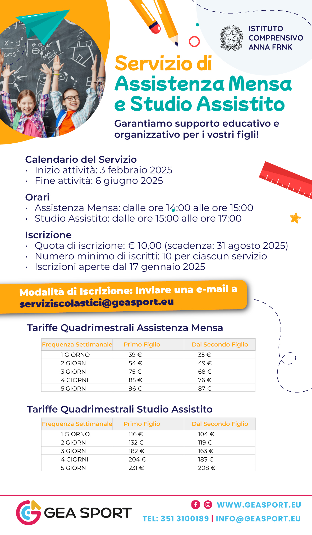 Studio assistito Scuola Secondaria 1^ – secondo quadrimestre