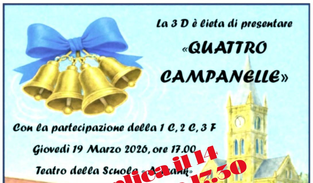 Spettacolo “Quattro campanelle” – si replica il 14 aprile